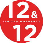 12 year compressor and parts warranty logo